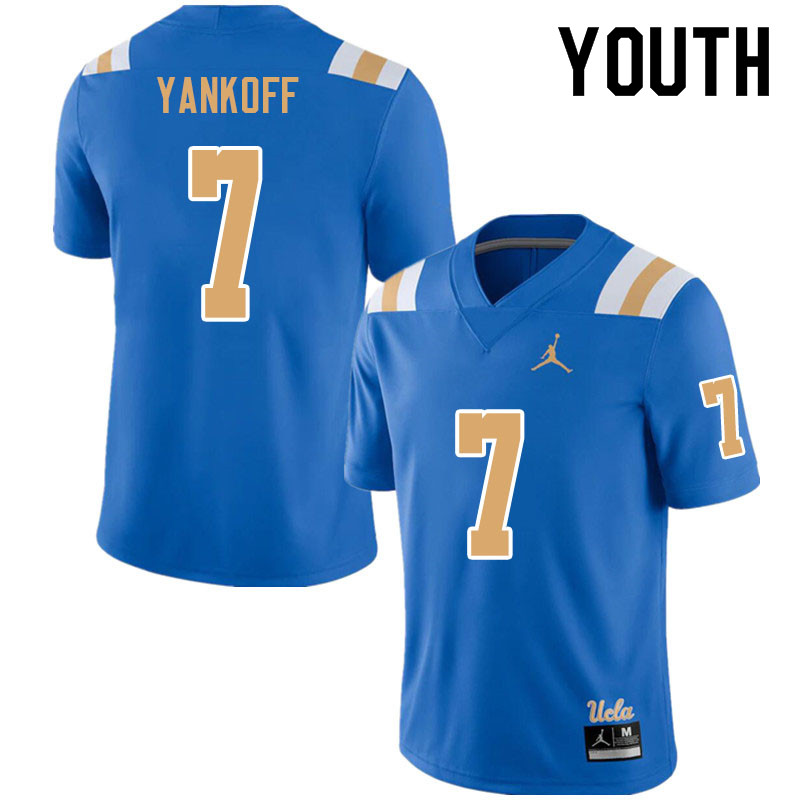 Jordan Brand Youth #7 Colson Yankoff UCLA Bruins College Football Jerseys Sale-Blue